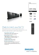 Philips HTS4600 Specifications preview