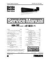 Предварительный просмотр 1 страницы Philips HTS5110 Service Manual