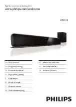 Предварительный просмотр 1 страницы Philips HTS5110 User Manual