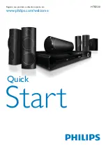 Philips HTS5530 Quick Start Manual предпросмотр