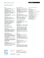 Preview for 3 page of Philips HTS5710H Specifications