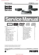 Philips HTS6500 - DivX Ultra Home Theater System Service Manual предпросмотр