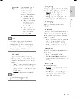 Preview for 39 page of Philips HTS6515 Quick Start Manual