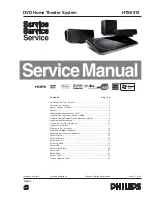 Philips HTS6515 Service Manual preview