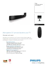 Предварительный просмотр 1 страницы Philips HTS7111 Brochure & Specs