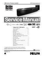 Предварительный просмотр 1 страницы Philips HTS7140/98 Service Manual