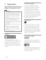 Preview for 4 page of Philips HTS7500 User Manual