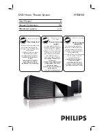 Philips HTS8100 - Soundbar DVD Surround System User Manual preview