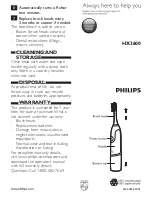 Philips HX3600 Instructions preview