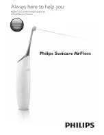 Philips HX8211 AirFloss Retail Manual предпросмотр