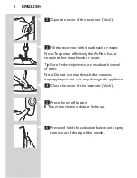 Предварительный просмотр 8 страницы Philips HX8211 AirFloss Retail Manual