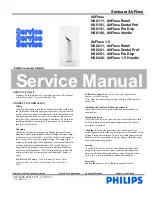 Preview for 1 page of Philips HX8211 AirFloss Retail Service Manual