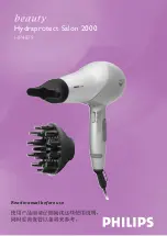 Philips Hydraprotect Salon 2000 HP4879 Manual preview