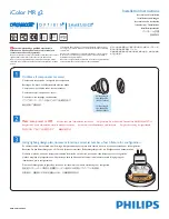 Philips iColor MR g2 Installation Instructions preview