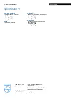 Preview for 2 page of Philips Icon SRU4106 Specifications