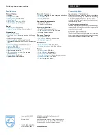 Preview for 2 page of Philips ID5551B Specifications