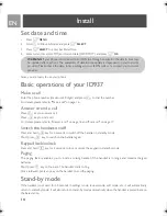 Preview for 14 page of Philips ID937 User Manual