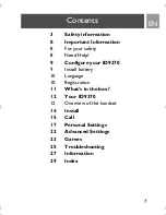 Предварительный просмотр 7 страницы Philips ID9370B/37 User Manual