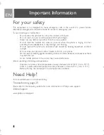 Предварительный просмотр 8 страницы Philips ID9370B/37 User Manual