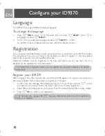 Предварительный просмотр 10 страницы Philips ID9370B/37 User Manual