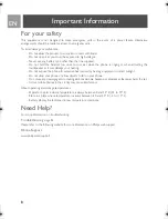 Предварительный просмотр 8 страницы Philips ID9371B/37 User Manual