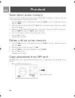 Предварительный просмотр 26 страницы Philips ID9371B/37 User Manual