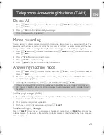 Предварительный просмотр 47 страницы Philips ID9371B/37 User Manual