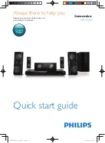 Philips Immersive HTB7530KD Quick Start Manual preview