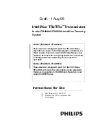 Preview for 1 page of Philips IntelliVue TRx Instructions For Use Manual