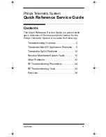 Philips IntelliVue Quick Reference Service Manual preview