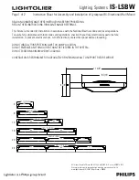 Philips IS-LSBW Instruction Sheet preview