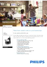 Philips Jamie Oliver HomeCooker HR1050/90 Quick Manual preview