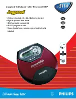 Preview for 1 page of Philips Jogproof AX5114 Specifications