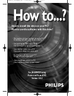 Preview for 1 page of Philips JR32RWDV User Manual