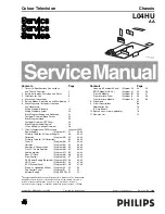 Preview for 1 page of Philips L04HU Service Manual