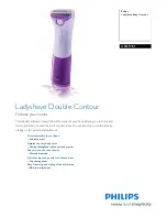 Philips Ladyshave Body Contour HP6319/01 Specifications preview