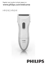 Philips Ladyshave HP6341 Manual preview