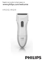 Предварительный просмотр 1 страницы Philips Ladyshave HP6341 Manual