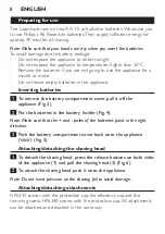 Preview for 8 page of Philips Ladyshave HP6341 Manual