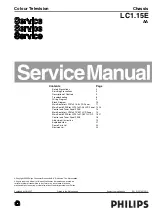 Preview for 1 page of Philips LC1.15E Service Manual