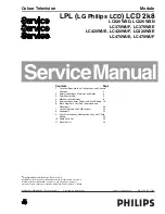 Philips LC320WXD Service Manual preview