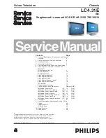 Preview for 1 page of Philips LC4.31E Service Manual