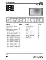 Preview for 1 page of Philips LC4.6U Service Manual