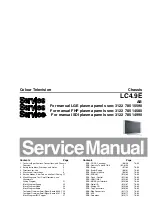 Предварительный просмотр 1 страницы Philips LC4.9E Service Manual