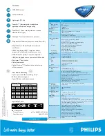 Предварительный просмотр 2 страницы Philips LC4431 Specifications