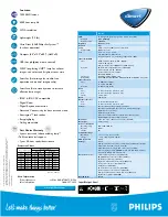 Предварительный просмотр 2 страницы Philips LC4433 Specifications