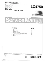 Preview for 1 page of Philips LC4750 Service Manual