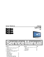 Philips LC7.1E Service Manual preview