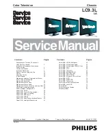 Philips LC9.3L Service Manual preview