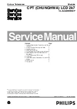 Предварительный просмотр 1 страницы Philips LCD CPT 2K7 Service Manual